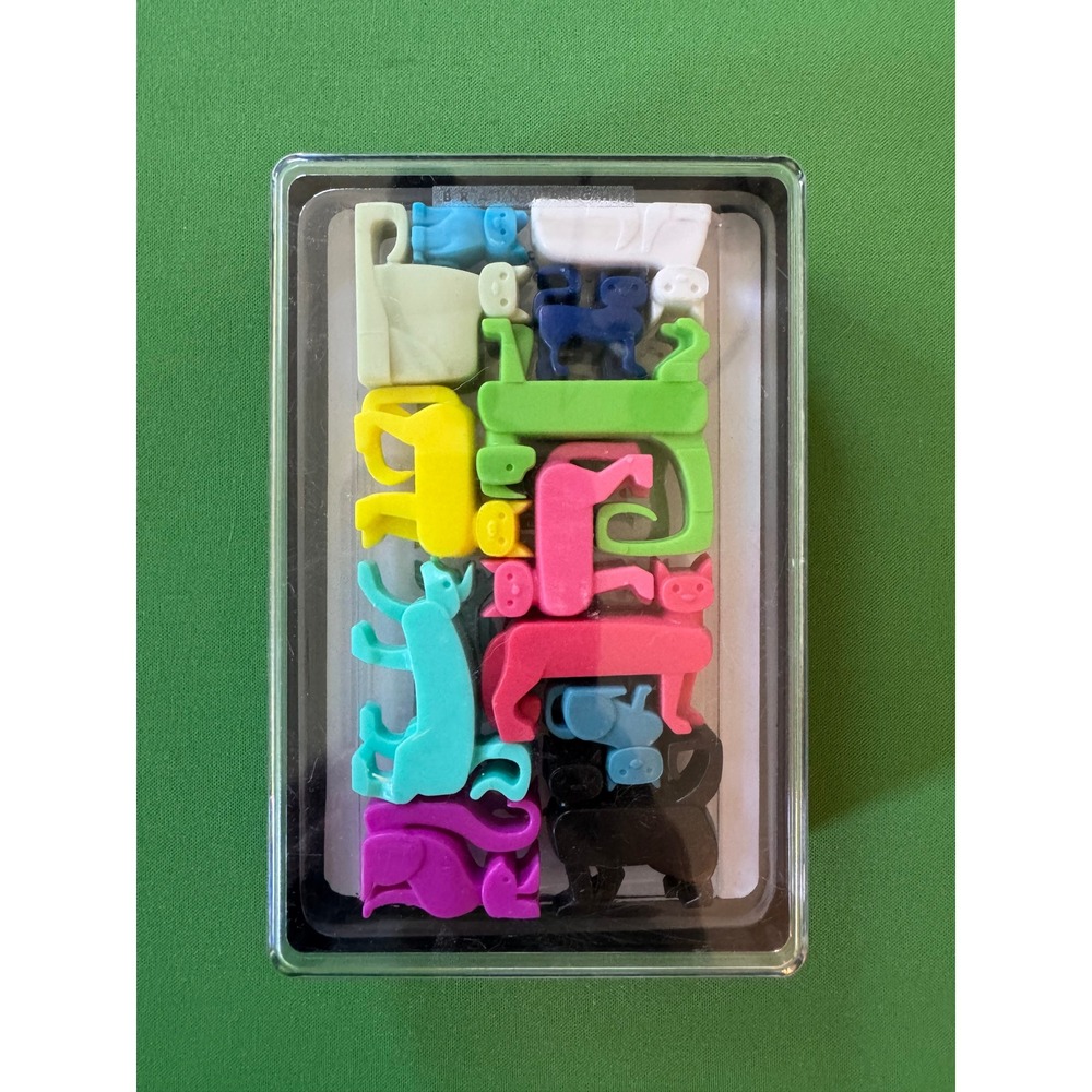 Brainwright CatStax Purr-zle Puzzle Logic Toy Game 12 Cats 48 Challenges Exc